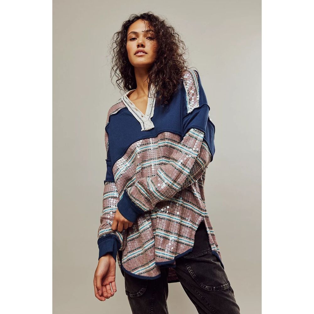 Free People We The Free Party Favors Rugby Tee